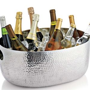 Bash silver beverage tub